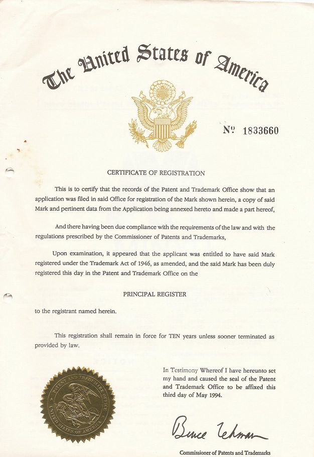 Minyu Machinery Corp. USA Certificate of Registration