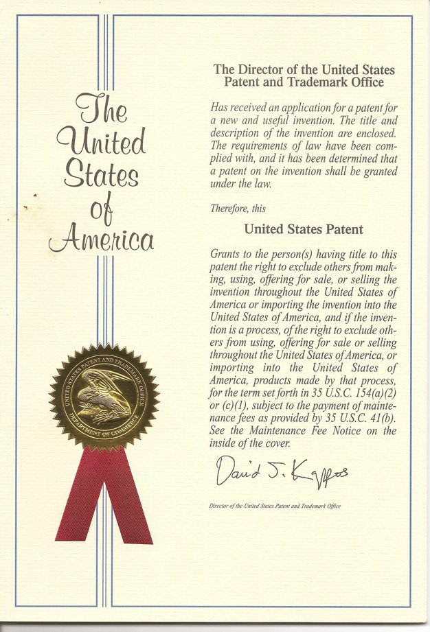 USA Patent: Minyu Machinery Corp.