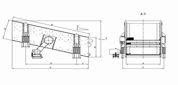 Minyu Inclined Vibrating Screen: Dimensions Minyu Inclined Vibrating Screen: Dimensions