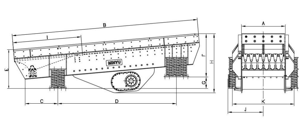 MVGH Horizontal Vibrating Grizzly Feeder Dimensions MVGH Horizontal Vibrating Grizzly Feeder Dimensions